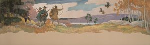 Kalkonjägarna, 1941 av Newell Convers Wyeth