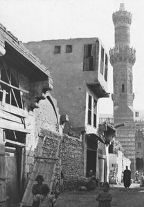 En gata i Kairo, Egypten, c1890
