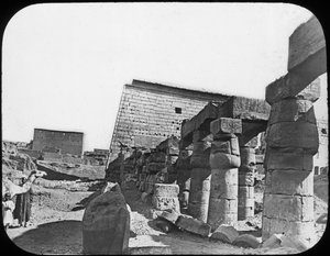Stora templet, Luxor, Egypten, c1890