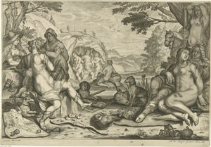 Diana i Callisto av Nicaise de Ruyter