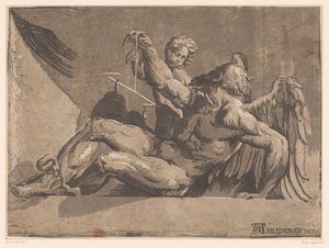 Saturnus av Niccolò Vicentino (attributed to)