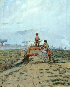 På en vagn på fälten av Niccolo Cannicci