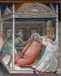Matteus liv: helgonets död - Fresco, tidigt 1300-tal