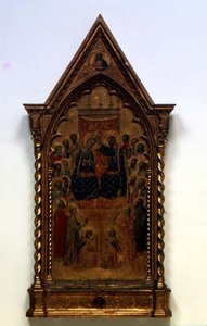 Jungfruns kröning (tempera på panel) av Niccolo di Tommaso