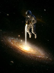 Astronauten matar galaxen