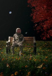 Astronautens rymdträdgård av Nicebleed