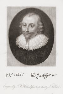 William Shakespeare. Porträtt av Hilliard. av Nicholas (after) Hilliard