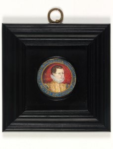 Förmodat självporträtt av konstnären, 13 år, ca 1560 (akvarell på veläng) av Nicholas (attr.to) Hilliard