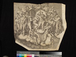 Scen från The Last Judgment av Nicholas Beatrizet