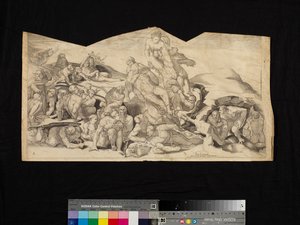 Scen från The Last Judgment av Nicholas Beatrizet