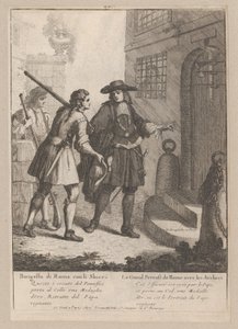 Den store prosten av Rom med sina bågskyttar, 1648-1700., 1648-1700. av Nicholas Boucquet