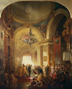 Prins Alfred, hertig av Edinburghs äktenskap med storhertiginnan Maria Alexandrovna, 23 januari 187