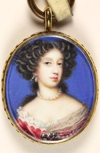 Mary of Modena (akvarell på veläng)
