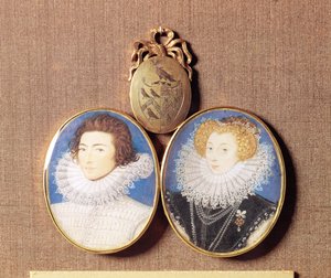 John Croker och hans fru Frances av Nicholas Hilliard