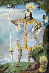 Porträtt av George Clifford, tredje earlen av Cumberland (1558-1605), sjöfarare. Akvarellminiatyr på pergament av Nicholas Hilliard (1547-1618), ca 1590 av Nicholas Hilliard