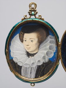 Porträtt av en kvinna av Nicholas Hilliard