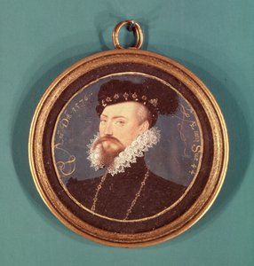 Robert Dudley, Earl of Leicester (ca 1532-88) 1576 av Nicholas Hilliard