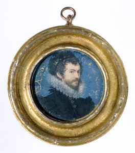 Självporträtt, 1577 (wc på veläng) av Nicholas Hilliard