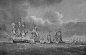Djärv handling av Lord Cochrane, c1807