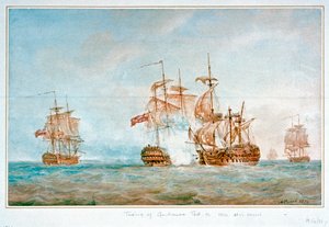 Kapningen av "Guillaume Tell", 31 mars 1800 av Nicholas Pocock