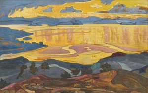 Före regnet, 1916-1918 av Nikolai Konstantinowitsch Roerich