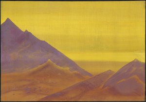 Dawn, ca 1930 av Nicholas Roerich