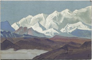 Himalaya, Kangchenjunga Range, 1936 av Nicholas Roerich