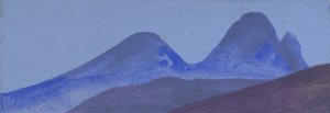 Fjällstudie, c.1936-47 av Nicholas Roerich