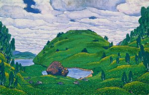 Skiss till "Vårens rite", av Igor Stravinsky av Nicholas Roerich