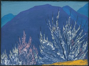Studie till målningen "Krishna", 1933 av Nicholas Roerich