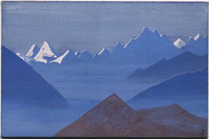 Sunset, "Spend"-serien, 1931 av Nicholas Roerich