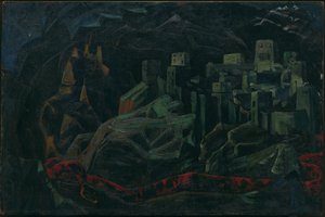 Den döda staden, 1918 av Nicholas Roerich