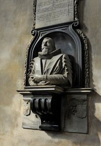 Minnesmärke över Hugo Barker, 1632 (marmor)