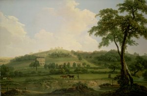 Utsikt över Oakage Hall, Colwich av Nicholas Thomas Dall