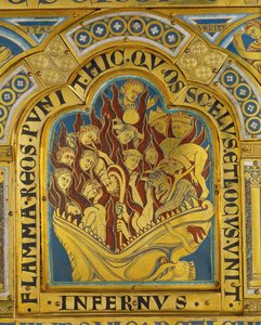 De fördömda i helvetet, från Verduns altare... av Nicholas of Verdun