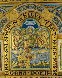 Den sista måltiden, från Verdun-altaret... av Nicholas of Verdun