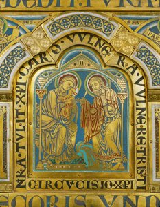 Jesu omskärelse ... (emalj på förgylld koppar) av Nicholas of Verdun