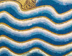 Flodens vågor, från panelen Noaks ark på Verdun-altaret ... (emaljplatta i champleve-teknik på förgylld koppar) av Nicholas of Verdun