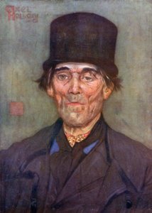 En gammal man av Axel (färg litho) av Nico Jungman
