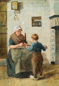 Winding Wool (akvarell)