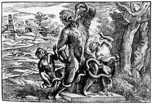 Karikatyr av Laocoon-gruppen, 1937