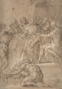 Cumaean Sibyll före Tarquin the Proud, 1500-talet. av Nicolò dell