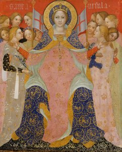 Sankta Ursula och hennes jungfrur, ca 1410 (tempera och guld på trä)