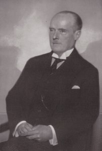 Gustav Krupp von Bohlen und Halbach, tysk ämbetsman och affärsman (svartvitt foto)