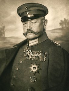 Porträtt av Paul von Hindenburg