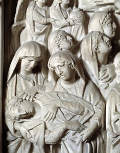 The Crucifixion Detail Chair realiserad av Nicola Pisano av Nicola Pisano