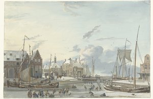 Vintervy i Harlingen