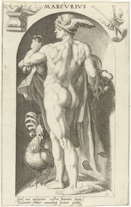 Merkurius Marcvrivs (titel på objekt) Ancient Gods (serietitel) av Nicolaas Braeu