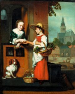 Grönsaksförsäljaren av Nicolaes Maes