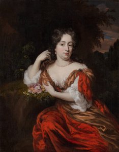 Porträtt av Catharina Dierquens av Nicolaes Maes